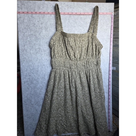 Altar'd State Dresses & Skirts - Altar'd State Olive Green Smocked Midi Dress Square Neck Sleeveless Size M